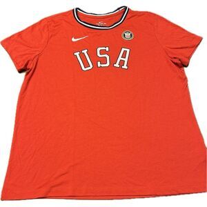 Nike Sportswear Women's T-Shirt Team USA CT5202-657 Size XL‎
